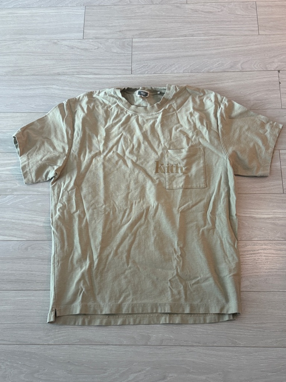 Kith Sage Tan Short-Sleeve Pocket Tee